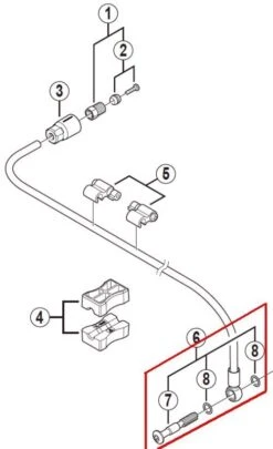Shimano Bremsleitungsschraube Für Winkelanschluss Komplett Mit 2xO-Ring SM-BH90 Y-8JA98030 -Lapierrik Verkaufe 8JA9803b