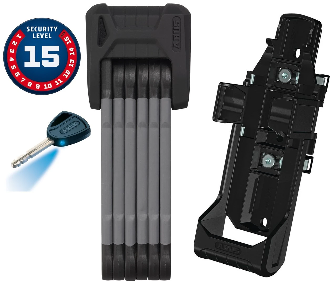 ABUS Bordo Granit X-Plus 6505/85 Black Plus-Serie Mit SH-Halter 3 ABUS Bordo Granit X-Plus 6505/85 Black Plus-Serie Mit SH-Halter