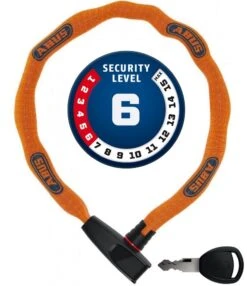 ABUS Catena 6806K/85 ...bitte Farbe Wählen -Lapierrik Verkaufe Abus Kettenschloss Catena 6806 K 85B neon orange Securitylevel 6 4003318902918
