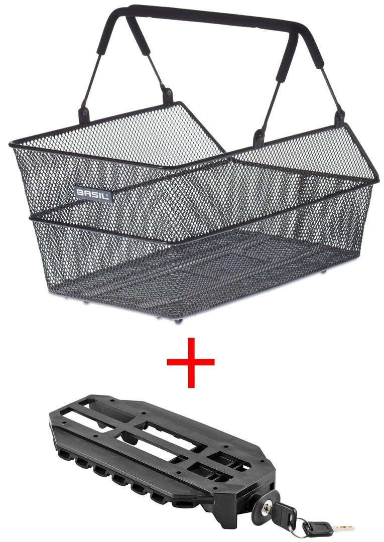 Basil Cento Multi Längs Engmaschig Für Schultaschen Schwarz Mit MonkeyLoad-T Adapter