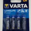 Varta Micro High Energy (LR03, AAA, AM4) Stückpreis ! 1 Packung = 4 Stück -Lapierrik Verkaufe Batterie Varta AAA Micro 1.5 Volt Alkaline Longlife Power L03 MN2400 4903