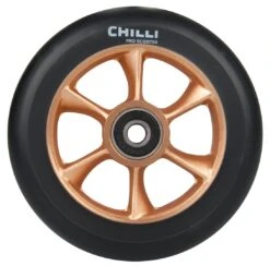 Chilli Pro Scooter Ersatzrolle Wheel Turbo 110mm Black PU / Gold Core
