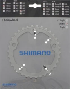 Shimano Tiagra Compact 9-fach 34 Zähne Silber (F-Type) Y-1HA34000