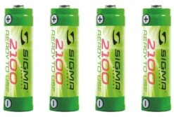Sigma Smilux / Pava / Lightster Akku-Set Ni-MH-RTU (4 Stück AA Mit Je 2100mAh) Ausverkauft !