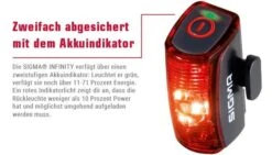 Sigma Infinity Mit Akku Für USB-Ladegerät -Lapierrik Verkaufe Sigma Batterieruecklicht Rueckleuchte Infinity USB Akku 15200 4016224152001d