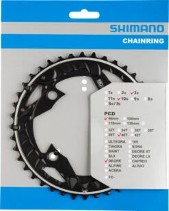 Shimano Deore Ab 2014 4-Arm 10-fach 40 Zähne AN-Type Alu Schwarz Y-10X98010