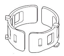 Shimano Adapter XTR Ab 2003 / XT Ab 2004 / SLX Ab 2009 / Deore Ab 2010 28,6mm K-SMAD17S